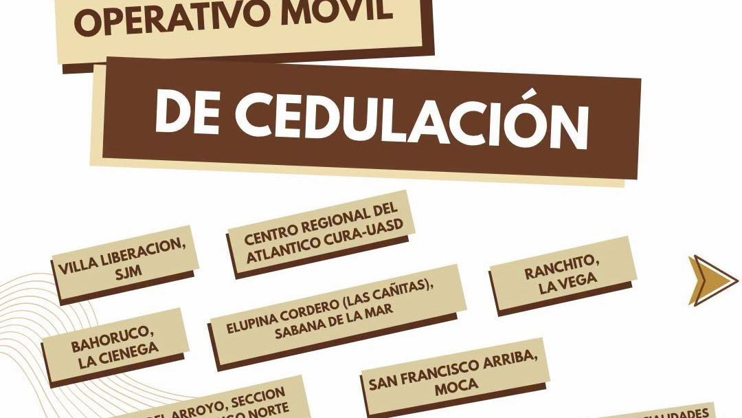 La JCE abrió operativos de renovación de la Nueva Cédula en ocho puntos del país.