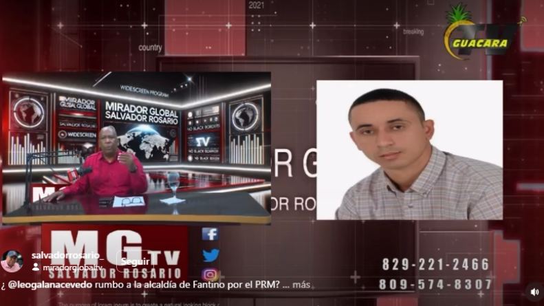 El comunicador Salvador Rosario abordó en Mirador Global TV el impacto de una eventual aspiración municipal de Leonardo Antonio Galán Acevedo (Leo Galán).
